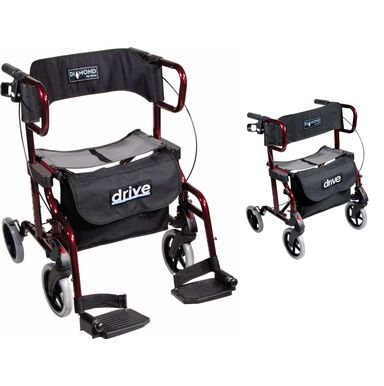 Diamond Deluxe Rollator Red legs on and off.jpg