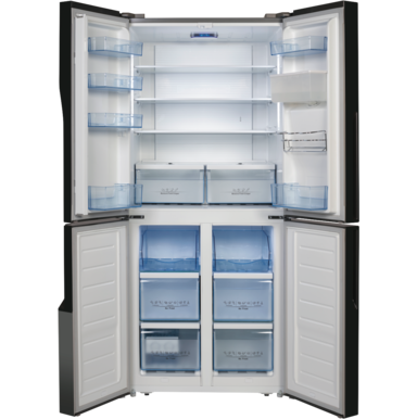 Hisense 509L French Door Refrigerator rent to own open empty.png