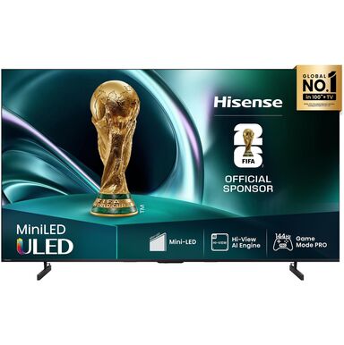 Hisense 55-inch U6QAU PRO 4K TV with bright Mini-LED display