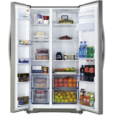 Side-by-side family fridge rental Perth